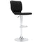 Pollzen - Black - Tall Uph Swivel Barstool(2/cn)-Washburn's Home Furnishings