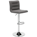 Pollzen - Gray - Tall Uph Swivel Barstool(2/cn)-Washburn's Home Furnishings