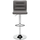 Pollzen - Gray - Tall Uph Swivel Barstool(2/cn)-Washburn's Home Furnishings