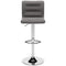 Pollzen - Gray - Tall Uph Swivel Barstool(2/cn)-Washburn's Home Furnishings