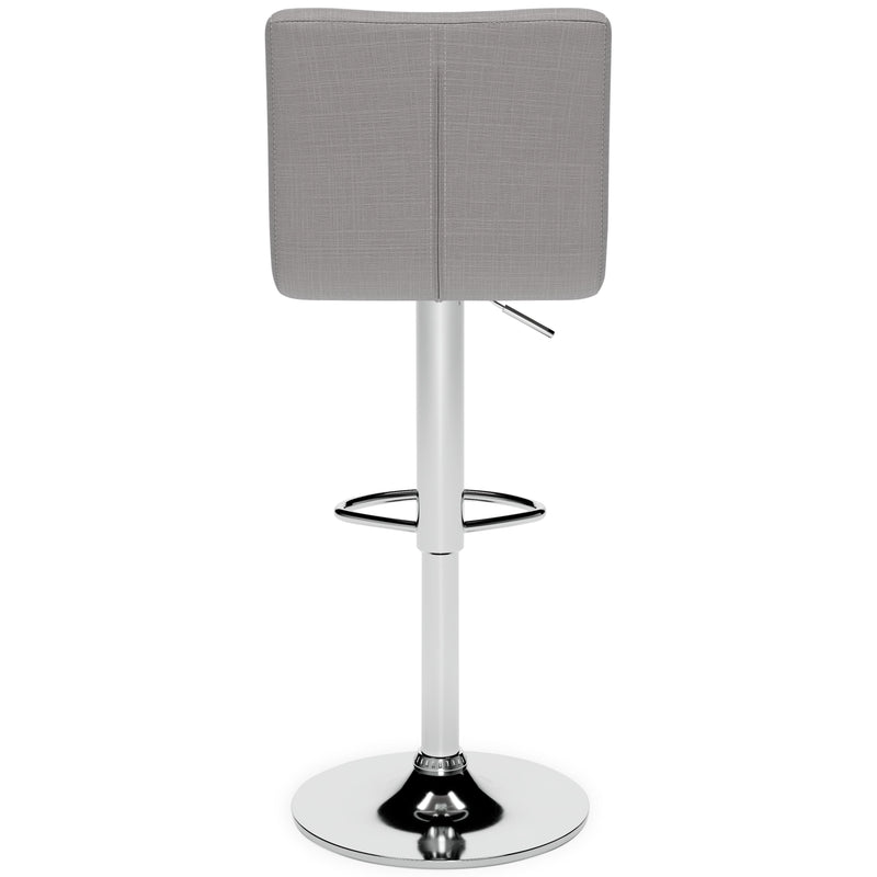 Pollzen - Gray - Tall Uph Swivel Barstool(2/cn)-Washburn's Home Furnishings