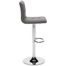 Pollzen - Gray - Tall Uph Swivel Barstool(2/cn)-Washburn's Home Furnishings