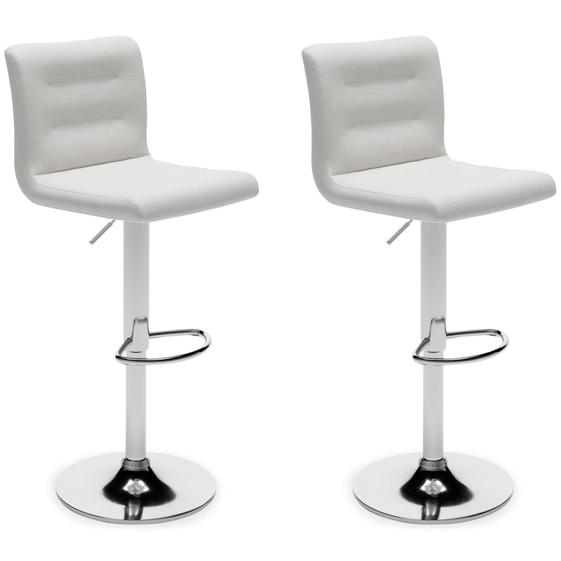 Pollzen - Stone - Bar Height Bar Stool (set Of 2)-Washburn's Home Furnishings