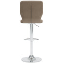 Pollzen - Taupe - Bar Height Bar Stool (set Of 2)-Washburn's Home Furnishings