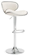 Pollzen - White - Tall Uph Swivel Barstool(2/cn)-Washburn's Home Furnishings