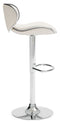 Pollzen - White - Tall Uph Swivel Barstool(2/cn)-Washburn's Home Furnishings