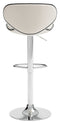 Pollzen - White - Tall Uph Swivel Barstool(2/cn)-Washburn's Home Furnishings