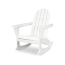 Polywood Vineyard Adirondack Rocking Chair in White-Washburn's Home Furnishings