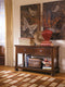 Porter - Rustic Brown - Console Sofa Table-Washburn's Home Furnishings