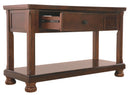 Porter - Rustic Brown - Console Sofa Table-Washburn's Home Furnishings