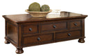 Porter - Rustic Brown - Rectangular Cocktail Table-Washburn's Home Furnishings