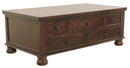 Porter - Rustic Brown - Rectangular Cocktail Table-Washburn's Home Furnishings