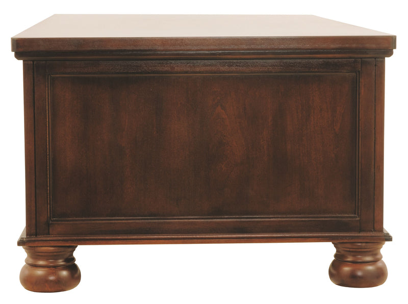 Porter - Rustic Brown - Rectangular Cocktail Table-Washburn's Home Furnishings