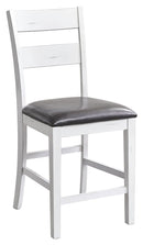 Postenbrook - White/brown - Upholstered Barstool (2/cn)-Washburn's Home Furnishings