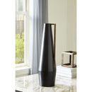 Pouderbell - Black/gold Finish - Vase - Medium-Washburn's Home Furnishings