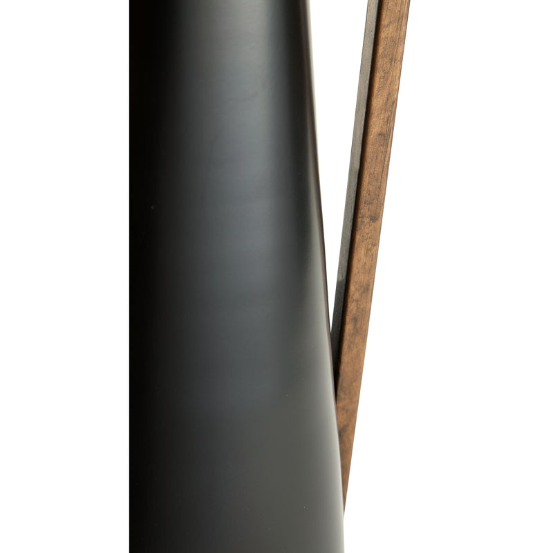 Pouderbell - Black/gold Finish - Vase - Medium-Washburn's Home Furnishings