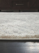 Precia - Gray/cream - Medium Rug-Washburn's Home Furnishings