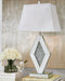 Prunella - Silver Finish - Mirror Table Lamp (1/cn)-Washburn's Home Furnishings