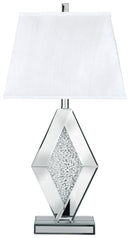 Prunella - Silver Finish - Mirror Table Lamp (1/cn)-Washburn's Home Furnishings