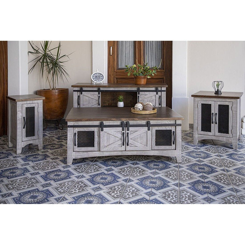 Pueblo Gray Sofa Table-Washburn's Home Furnishings