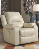 Rackingburg - Cream - Rocker Recliner-Washburn's Home Furnishings