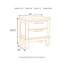 Ralene - Medium Brown - Two Drawer Night Stand-Washburn's Home Furnishings