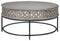 Rastella - Gray/black - Round Cocktail Table-Washburn's Home Furnishings