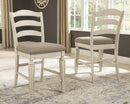 Realyn - Chipped White - Counter Height Bar Stool (set Of 2)-Washburn's Home Furnishings