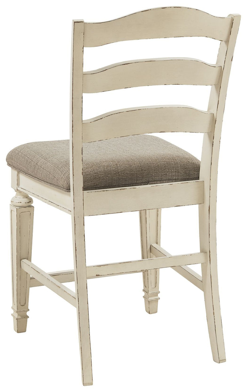 Realyn - Chipped White - Counter Height Bar Stool (set Of 2)-Washburn's Home Furnishings