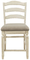 Realyn - Chipped White - Counter Height Bar Stool (set Of 2)-Washburn's Home Furnishings