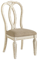 Realyn - Chipped White - Dining Chair (set Of 2) - Ribbonback-Washburn's Home Furnishings