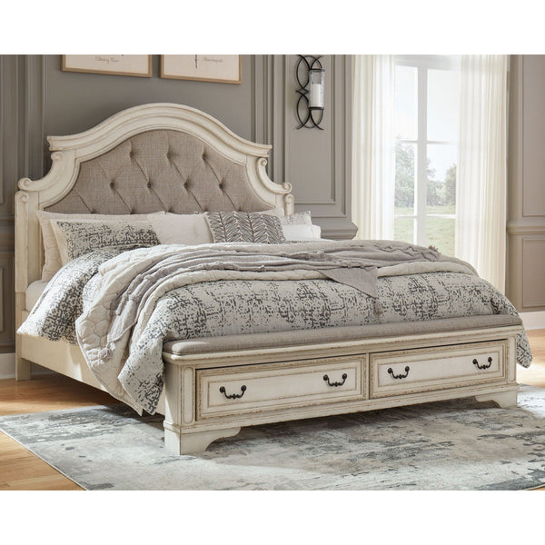 Realyn - Two-tone - Queen Upholstered Bed-Washburn's Home Furnishings