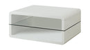 Rectangle 2-shelf Coffee Table - White-Washburn's Home Furnishings