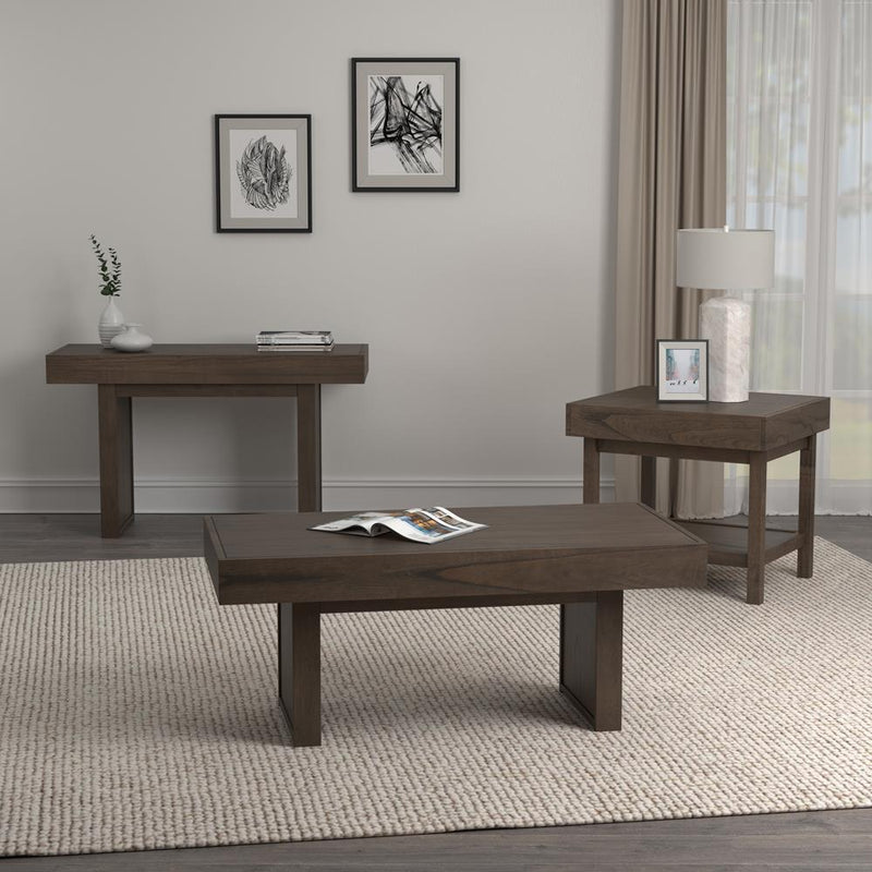 Rectangle End Table With Shelf - Brown-Washburn's Home Furnishings