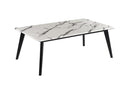 Rectangle Faux Marble Top Coffee Table - White-Washburn's Home Furnishings