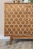 Rectangular 3-door Accent Cabinet - Natural-Washburn's Home Furnishings