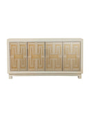 Rectangular 4-door Accent Cabinet - Beige-Washburn's Home Furnishings