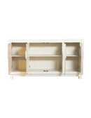 Rectangular 4-door Accent Cabinet - Beige-Washburn's Home Furnishings