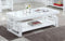 Rectangular Coffee Table With Geometric - Design - White-Washburn's Home Furnishings