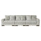 Regent Park - Pewter - Left Arm Facing Corner Chair 3 Pc Sectional-Washburn's Home Furnishings