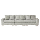 Regent Park - Pewter - Left Arm Facing Corner Chair 3 Pc Sectional-Washburn's Home Furnishings