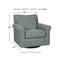 Renley - Ash - Swivel Glider Accent Chair-Washburn's Home Furnishings