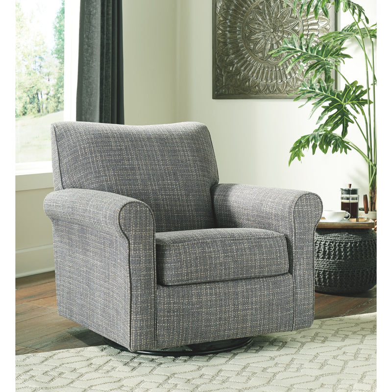 Renley - Ash - Swivel Glider Accent Chair-Washburn's Home Furnishings