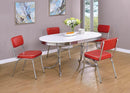 Retro - Dining Chestair - Red-Washburn's Home Furnishings