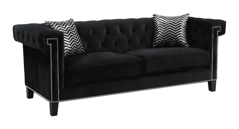 Reventlow - Sofa - Black-Washburn's Home Furnishings