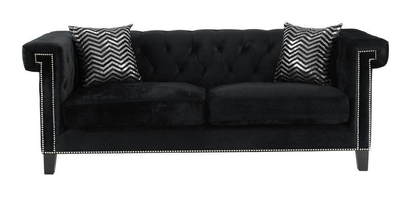 Reventlow - Sofa - Black-Washburn's Home Furnishings