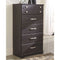 Reylow - Dark Brown - Five Drawer Chest-Washburn's Home Furnishings