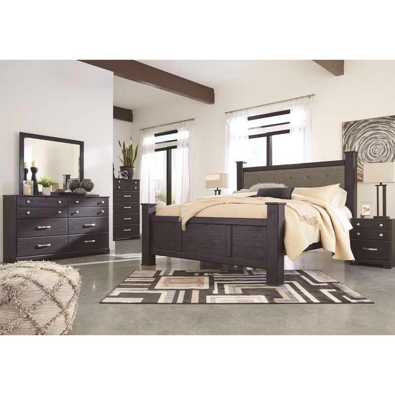 Reylow - Dark Brown - Five Drawer Chest-Washburn's Home Furnishings