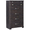 Reylow - Dark Brown - Five Drawer Chest-Washburn's Home Furnishings