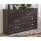 Reylow - Dark Brown - Six Drawer Dresser-Washburn's Home Furnishings